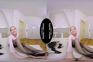 In this intense mature reality scene, feel the passion as a skinny mature woman rides in heels and stockings during a hotel room pov fuck.