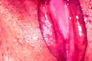 Amateur's shaved pussy gets creampie.