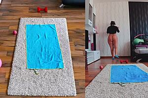 Wanna watch my naughty naked yoga workout dual cam?