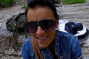 Short haired tattooed milf banging hard on beach sand