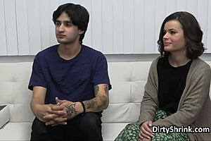 relationship counseling turns to group discussion with hidden cam in office reality