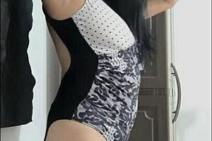 my mature busty stepmom's new exhibition is luxurious, her huge natural tits make me excited