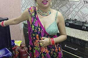 Desi Bhabhi gets intimate with brother-in-law in kitchen