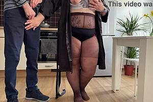 Mother-In-Law Gets Cum On Fat Ass!