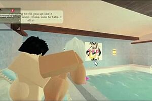 Pool sex with subscriber