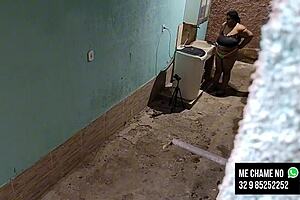 i can’t believe my naughty neighbor took cum on her face!