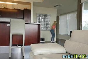 I watch the teen lesbian domina ram her strapon.