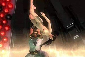 Momiji goes nude in wild Doa 5 tag wrestling action.