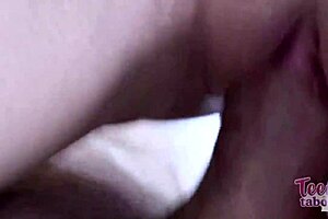 young girl gets creampie from stepdad in family scene