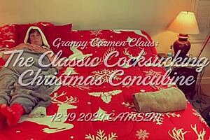 i love granny carmen claus sucking my cock this christmas