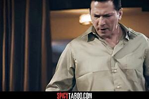 hot stepfamily dives into wild threesome with intense action