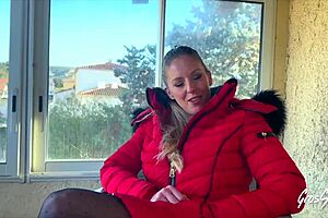 Belle blonde Aurbeaureal wants a double treat in this steamy scene