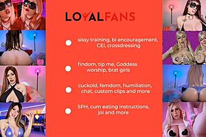 blonde goth girl mesmerizes with joi