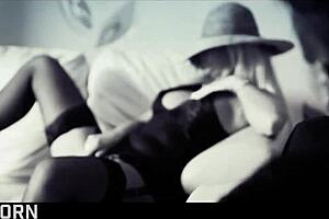 Elegant Hungarian blonde milf rides and gets cum in mouth