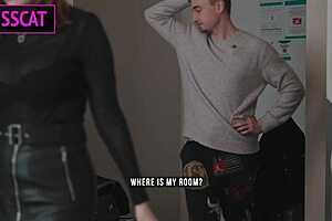 Only One Bed In Hotel Room: Step Mom Rims Step Son For Vacation Sex!