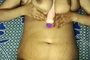 Indian bhabhi's wet pussy drilled hard