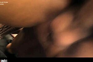 The cute and tasty young woman, Magrinha, with a tattoo rides the big dick
