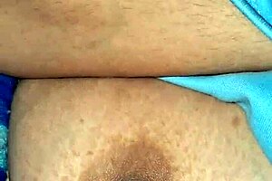 Desi girl with big boobs showing her nipples in close-up action