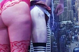 brunette with big ass fucks hot student in the ass, so wild! 🔥