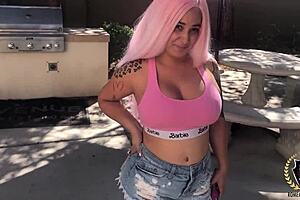Curvy Barbi's Pink Hair Gets Covered in Rome Major's Cum. Is It a New Trend or Just Messy Fun?