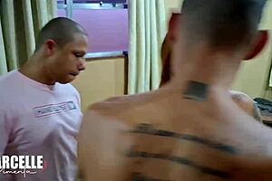 Black studs stretch rabuda’s big ass and cover her in cum