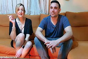 Stranger fucks wife in front of husband