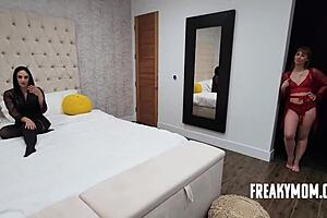 Sensual moment with stepmom and stepaunt.