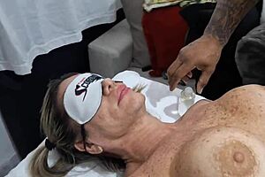 The naughty masseuse fucked the pretty client with passion