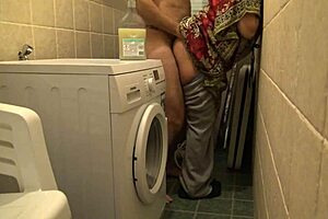 amateur cuckold wife gets rough in basement during husband's work