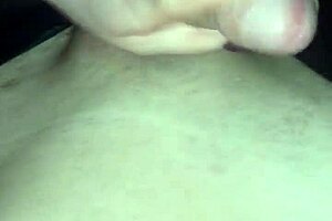 Amateur guy cum in pantyhose underwear very fast while his girlfriend's handjobs