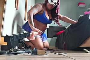 Cum With A Dildo Deep Down On All Fours!