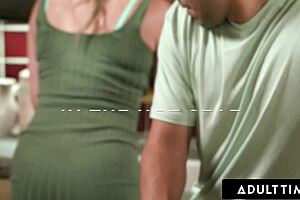 i'm obsessed with sexy stepmommy Cory Chase giving shy stepson a raw pussy lapdance