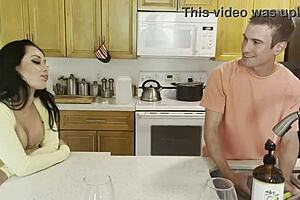 step mom helps with a steamy blowjob session