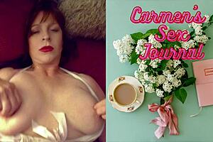 Granny Carmen's double trouble with positions and cum. Double fuck brings double fun.