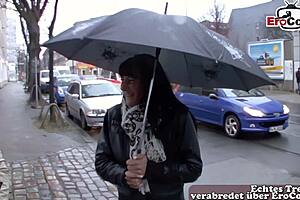 German Street Slut Picked Up and Convinced for Raw Sex
