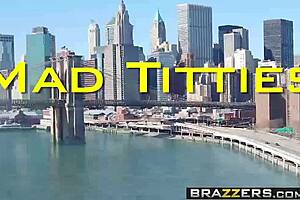 I’m obsessed with Monique Alexander’s big tits at work on Brazzers!