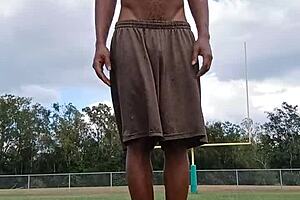 Is it good when uncle teaches pretty athletic cute black mature woman a homemade workout with father in law?