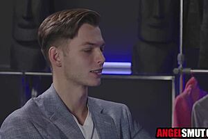 Clumsy Secretary Gets Double Penetrated By Boss And Customer