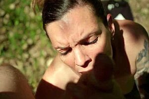 I MET this MILF hiker ADDICTED to COCK, she ASKED for ANAL SEX outdoors with CUM in MOUTH!