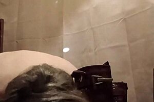 European Milf Slave Humiliated While Licking Boots in Public