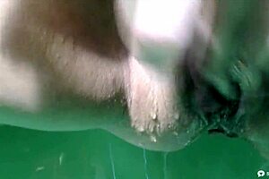 wow, check this wet russian girl's hot squirt and pissing show!