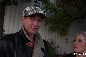 The Mature Slut Engages In Sucking And Fucking.