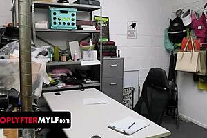 hey, blonde milf with big tits gets cavity searched and pounded after stealing!