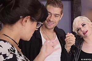 Stepmom Rides Big Cock to Teen 18+’s BF in Wild 3some!