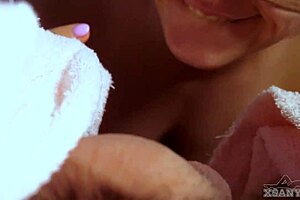 Close up, sexy, wet, professional blowjob with juicy cocks