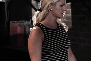 I, the blonde milf stepmom, submit to kinky stepson's bondage