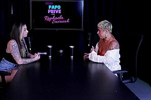 just joana in sheer red enjoys foot worship