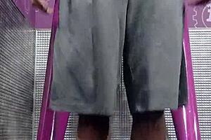 The naughty cousin got fucked outdoors bent over.