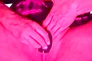 a skinny blonde flashes her big tight pussy in a homemade video