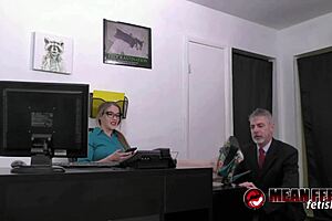 i dominate submissive richard lennox with my big tits and toes in underwear